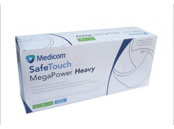 Medicom SafeTouch MegaPower Heavy  50шт латексні ультра міцні